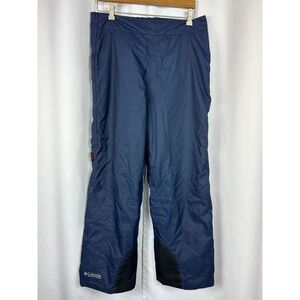 Vintage Columbia Omni-Tech Navy Blue Insulated Snow Pants Ski Snowboard Women L